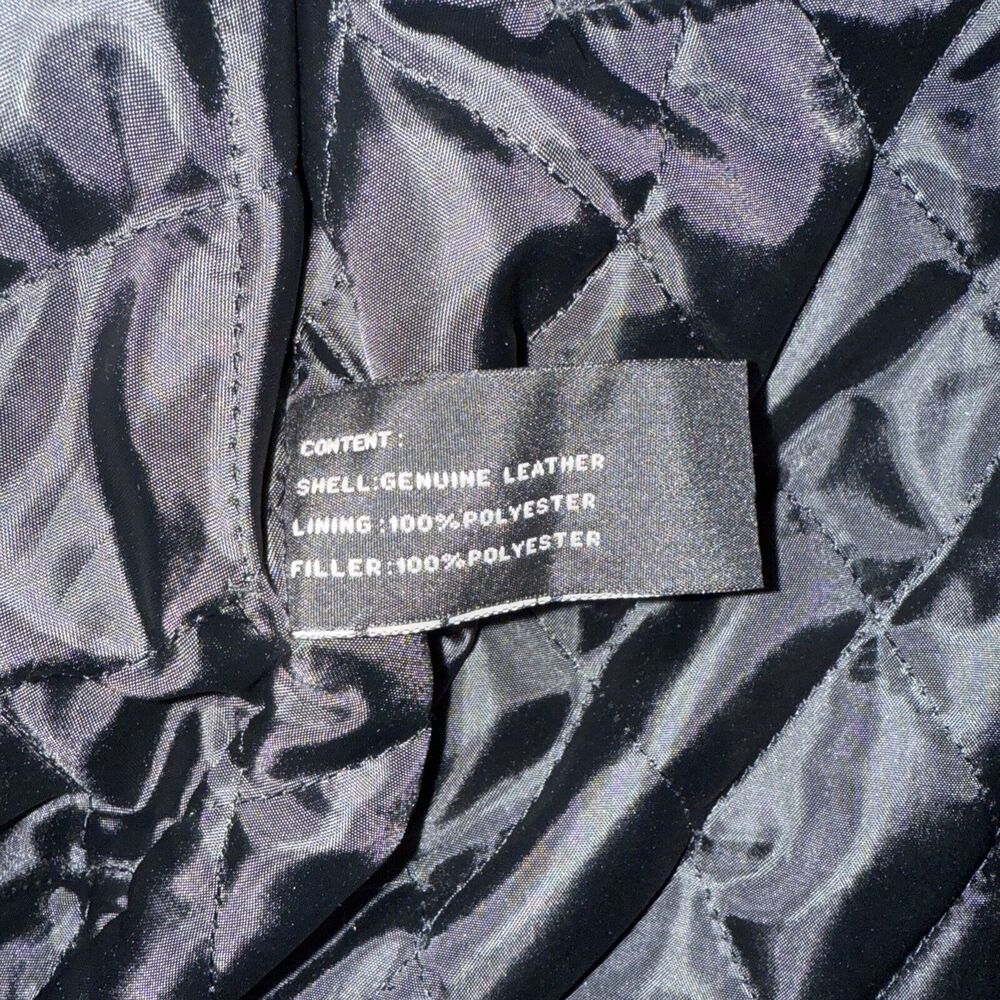 Stanley Blacker Vintage Black Leather Car Coat Jacket Men’s M - Picture 6 of 8